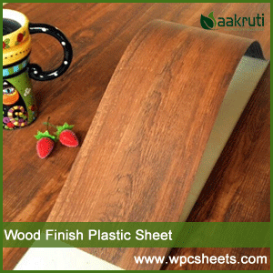 Wood Finish Plastic Sheet